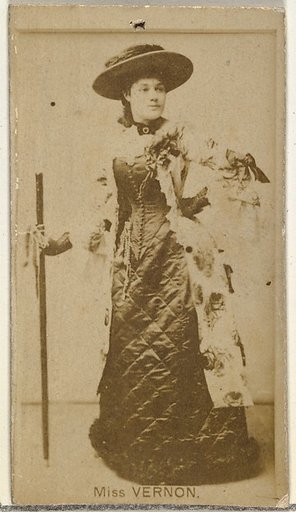 Miss Vernon, from the Actors and Actresses series (N145-8) issued by Duke Sons & Co. to promote Duke Cigarettes