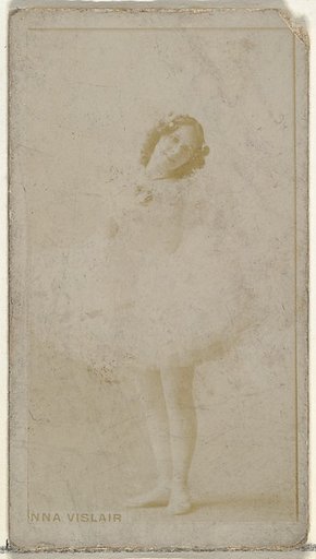 Anna Vislair, from the Actors and Actresses series (N145-8) issued by Duke Sons & Co. to promote Duke Cigarettes