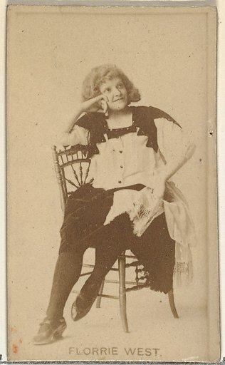 Florrie West, from the Actors and Actresses series (N145-8) issued by Duke Sons & Co. to promote Duke Cigarettes