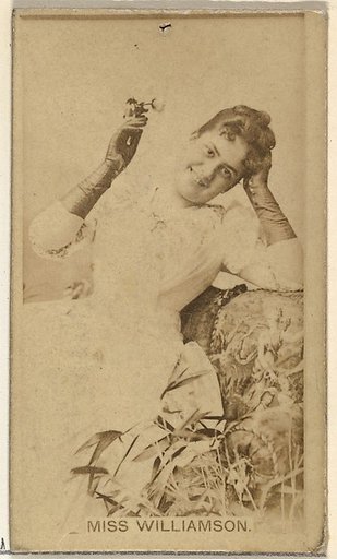 Miss Williamson, from the Actors and Actresses series (N145-8) issued by Duke Sons & Co. to promote Duke Cigarettes