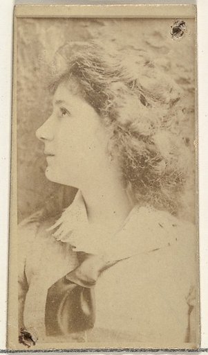 [Actress in profile with long hair], from the Actors and Actresses series (N145-8) issued by Duke Sons & Co. to promote Duke Cigarettes