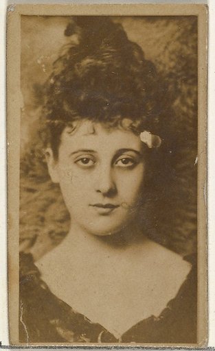 [Actress with dark hair piled on head], from the Actors and Actresses series (N145-8) issued by Duke Sons & Co. to promote Duke Cigarettes