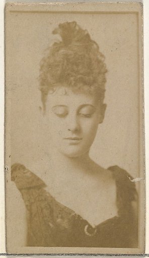 [Actress with downcast eyes], from the Actors and Actresses series (N145-8) issued by Duke Sons & Co. to promote Duke Cigarettes