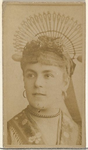 [Actress wearing crown], from the Actors and Actresses series (N145-8) issued by Duke Sons & Co. to promote Duke Cigarettes