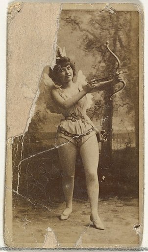 [Actress dressed as cupid], from the Actors and Actresses series (N145-8) issued by Duke Sons & Co. to promote Duke Cigarettes