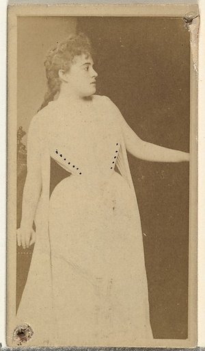 [Actress standing in profile], from the Actors and Actresses series (N145-8) issued by Duke Sons & Co. to promote Duke Cigarettes