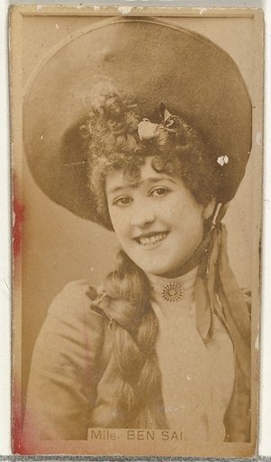Mlle. Ben Sai, from the Actors and Actresses series (N145-8) issued by Duke Sons & Co. to promote Duke Cigarettes