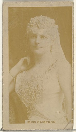 Miss Cameron, from the Actors and Actresses series (N145-8) issued by Duke Sons & Co. to promote Duke Cigarettes