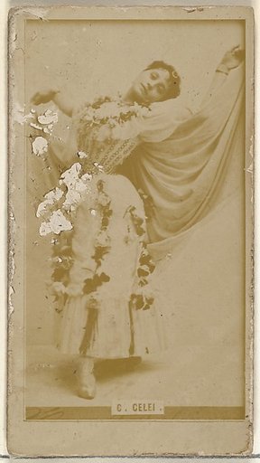 C. Celei, from the Actors and Actresses series (N145-8) issued by Duke Sons & Co. to promote Duke Cigarettes