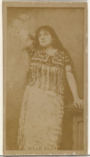 M'lle Elza, from the Actors and Actresses series (N145-8) issued by Duke Sons & Co. to promote Duke Cigarettes