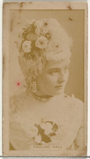 Pauline Hall, from the Actors and Actresses series (N145-8) issued by Duke Sons & Co. to promote Duke Cigarettes