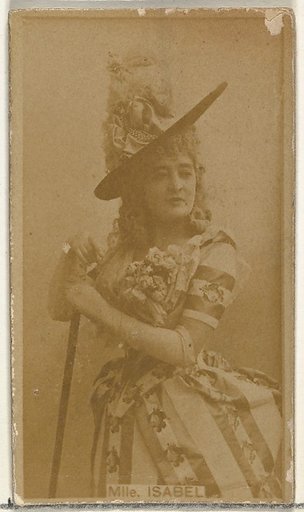 Mlle. Isabel, from the Actors and Actresses series (N145-8) issued by Duke Sons & Co. to promote Duke Cigarettes
