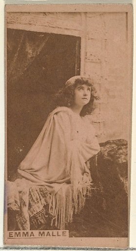 Emma Malle, from the Actors and Actresses series (N145-8) issued by Duke Sons & Co. to promote Duke Cigarettes