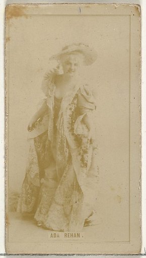 Ada Rehan, from the Actors and Actresses series (N145-8) issued by Duke Sons & Co. to promote Duke Cigarettes