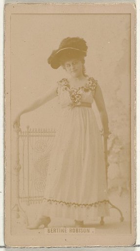Bertine Robison, from the Actors and Actresses series (N145-8) issued by Duke Sons & Co. to promote Duke Cigarettes