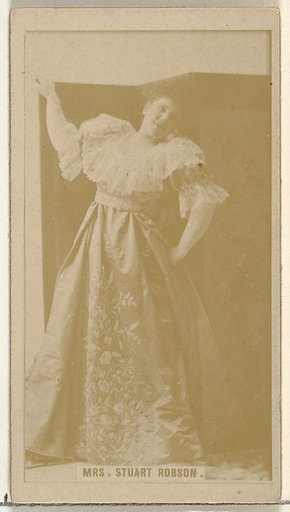 Mrs. Stuart Robson, from the Actors and Actresses series (N145-8) issued by Duke Sons & Co. to promote Duke Cigarettes