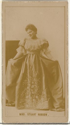 Mrs. Stuart Robson, from the Actors and Actresses series (N145-8) issued by Duke Sons & Co. to promote Duke Cigarettes