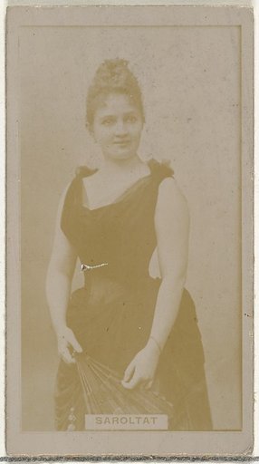 Saroltat, from the Actors and Actresses series (N145-8) issued by Duke Sons & Co. to promote Duke Cigarettes