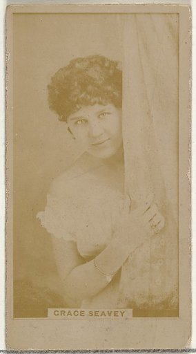 Grace Seavey, from the Actors and Actresses series (N145-8) issued by Duke Sons & Co. to promote Duke Cigarettes