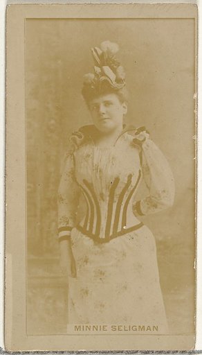 Minnie Seligman, from the Actors and Actresses series (N145-8) issued by Duke Sons & Co. to promote Duke Cigarettes