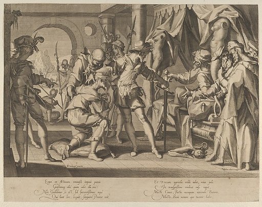 Count William III of Holland Permitting the Beheading of his Bailiff, plate 7 from "Thronus Justitiae, tredecim pulcherrimus tabulis..."