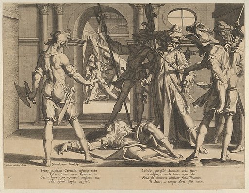 The Beheading of the Roman Judge Papinian, plate 5 from "Thronus Justitiae, tredecim pulcherrimus tabulis..."