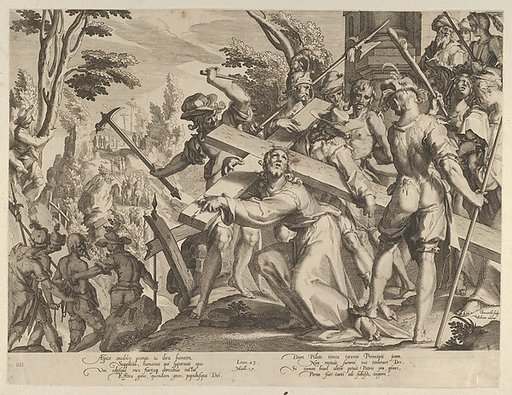 Christ Carrying the Cross, plate 4 from "Thronus Justitiae, tredecim pulcherrimus tabulis..."