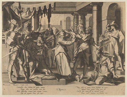 Judgment of Solomon, plate 2 from "Thronus Justitiae, tredecim pulcherrimus tabulis..."