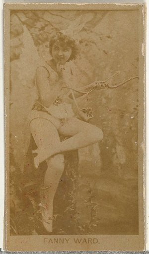 Fanny Ward, from the Actors and Actresses series (N145-8) issued by Duke Sons & Co. to promote Duke Cigarettes