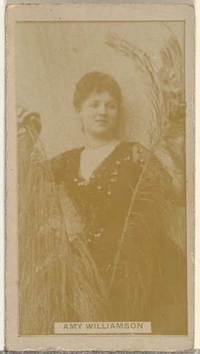 Amy Williamson, from the Actors and Actresses series (N145-8) issued by Duke Sons & Co. to promote Duke Cigarettes