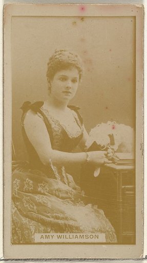 Amy Williamson, from the Actors and Actresses series (N145-8) issued by Duke Sons & Co. to promote Duke Cigarettes