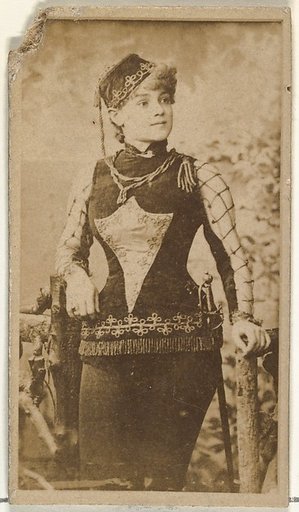 [Actress wearing fez], from the Actors and Actresses series (N145-8) issued by Duke Sons & Co. to promote Duke Cigarettes