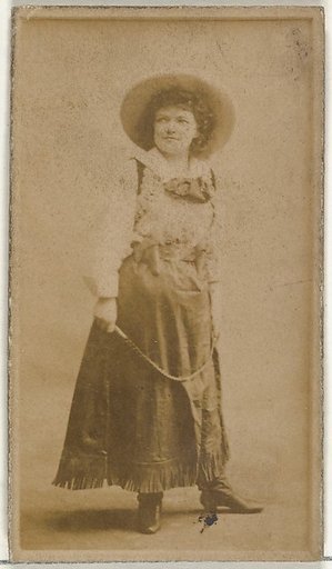 [Actress wearing wide-brimmed hat], from the Actors and Actresses series (N145-8) issued by Duke Sons & Co. to promote Duke Cigarettes