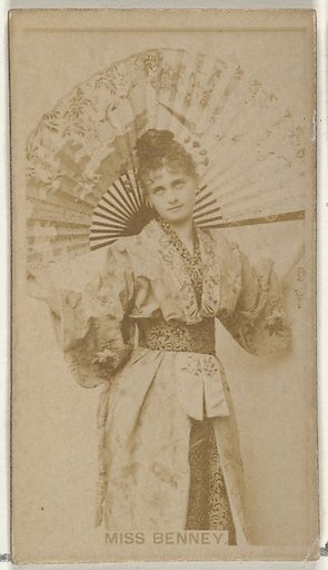 Miss Benney, from the Actors and Actresses series (N145-8) issued by Duke Sons & Co. to promote Duke Cigarettes