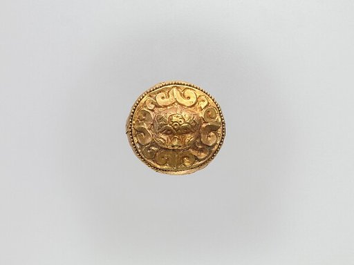 Cap-Shaped Plaque with Lion