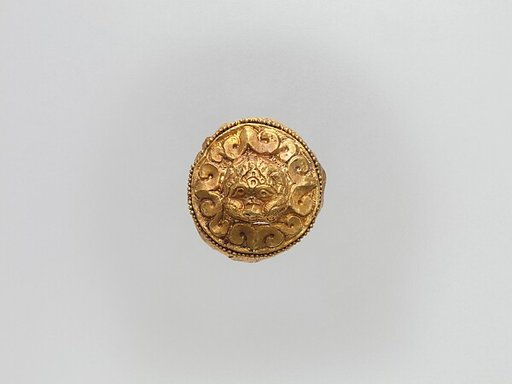 Cap-Shaped Plaque with Lion