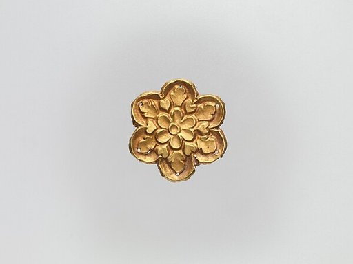 Flower-Shaped Clothing Plaque