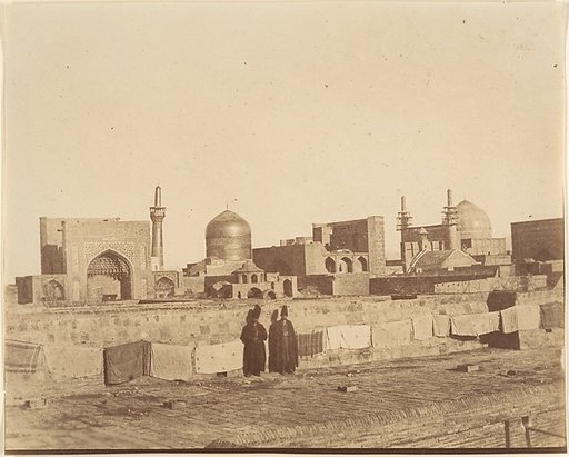 [A General View of MESHED from the roof of a hamam.]