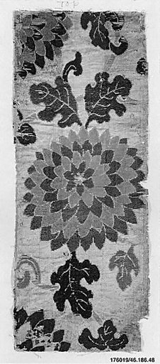 Piece from Sutra Cover with Chrysanthemum