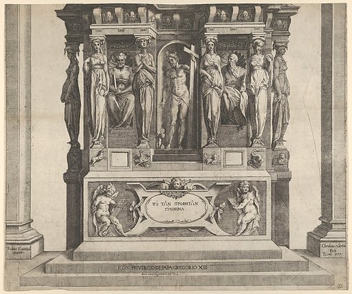Allegory of the Christian Faith with Christ at center, holding the cross