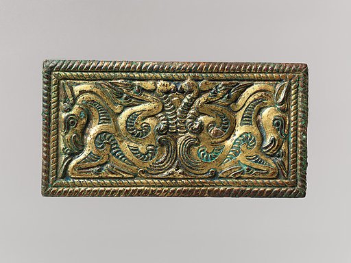 Belt Buckle with Beaked Ungulates