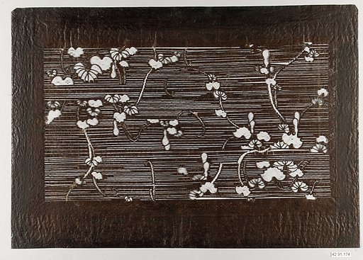 Stencil with Bottle Gourds and Vines