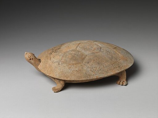 "Inkstone" and cover in the shape of a turtle