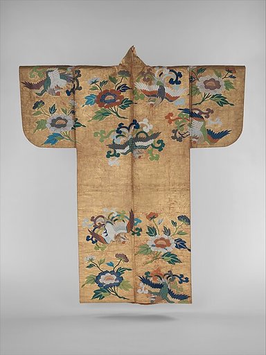 Noh Costume (Nuihaku) with Phoenixes and Peonies