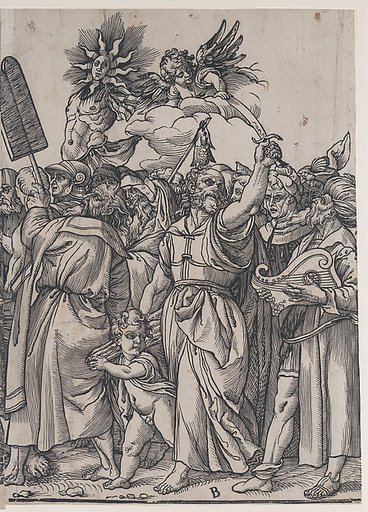 Section B: Isaac, Noah and other figures, from "The Triumph of Christ"