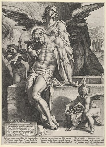 The Dead Saviour Supported by an Angel