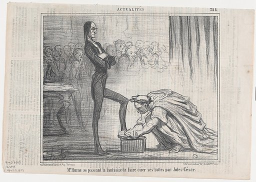 Mr. Hume se passant la fantaisie..., from Actualités, published in Le Charivari, April 17, 1857