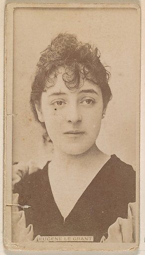 Eugene le Grant, from the Actresses series (N245) issued by Kinney Brothers to promote Sweet Caporal Cigarettes