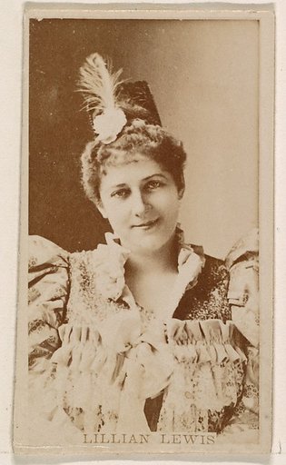 Lillian Lewis, from the Actresses series (N245) issued by Kinney Brothers to promote Sweet Caporal Cigarettes