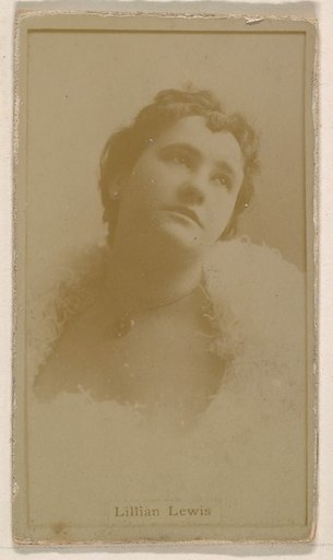 Lillian Lewis, from the Actresses series (N245) issued by Kinney Brothers to promote Sweet Caporal Cigarettes